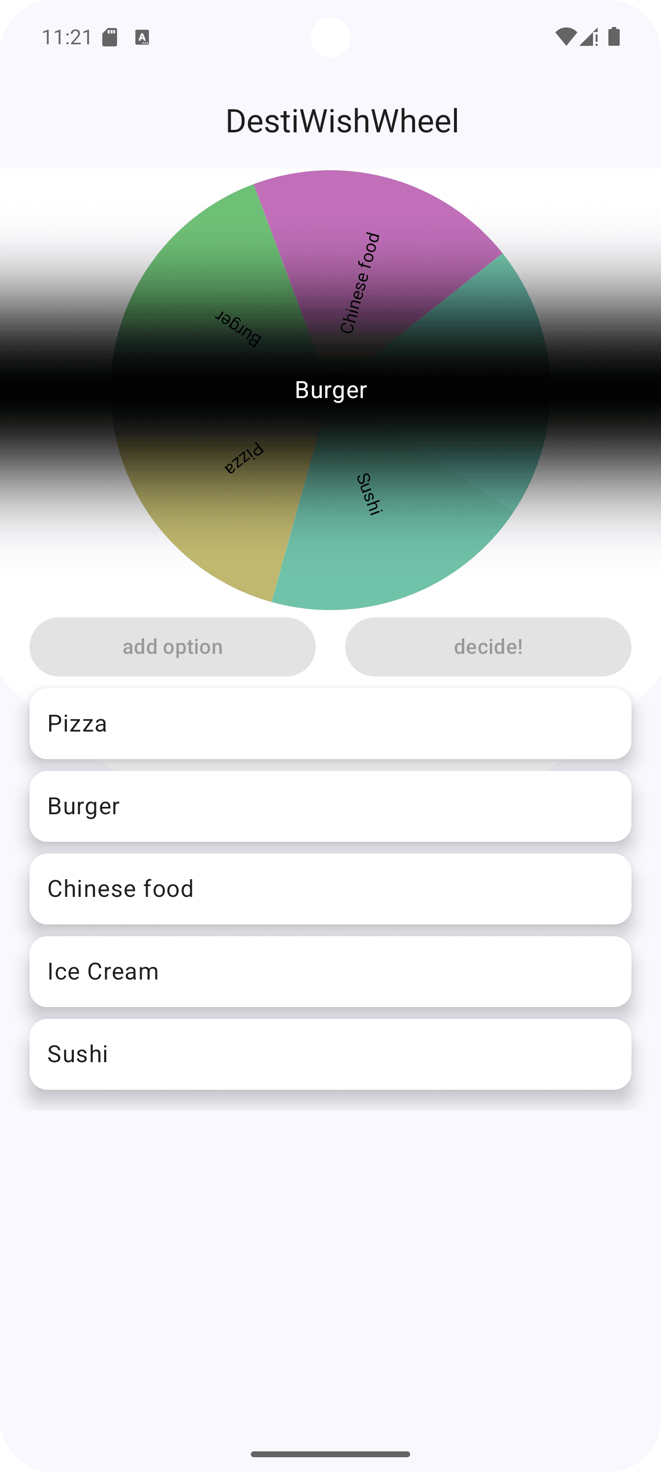 Zufallsrad – DestiWishWheel Screenshot 3